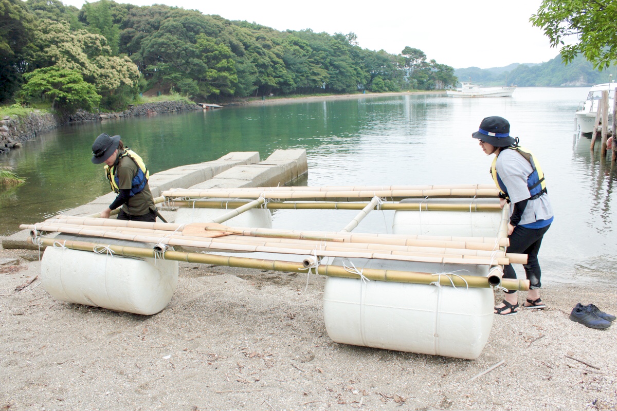 無人島体験レポート 無人島からの脱出 イカダに乗って海上探検してみた 田島blog